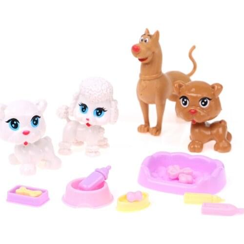 Super Cute Dollhouse Pet Cat Dog House Cat House Pet Accessories Animal Simulation Model