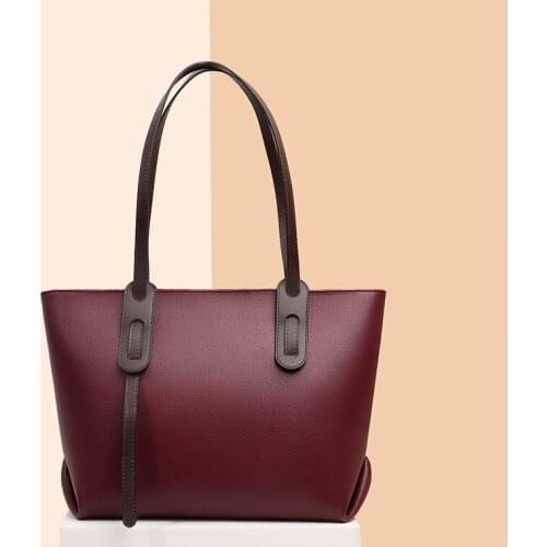 Textured PU Leather Womens Luxury Big Shoulder Bags Shoppers Trendy Large Tote Bag Lady Solid Color Elegant Wild Handbags Sac