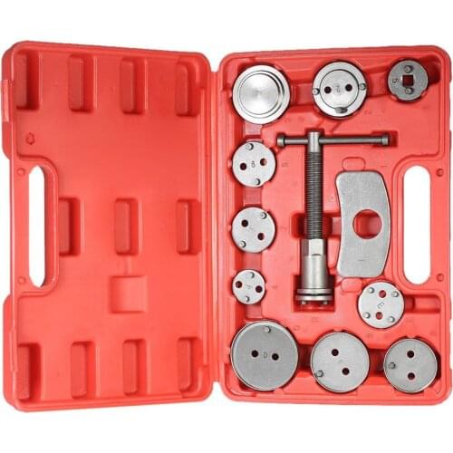 12pcs Auto Universal Disc Brake Caliper Car Wind Back Pad Piston Compressor Automobile Garage Repair Tool Kit