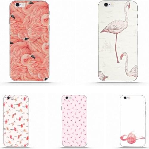 Wexoeq For Huawei Honor 4C 5A 5X 6A 6C 6X 7X 9 V8 V10 Mate 7 8 10 P9 P20 Pro Lite Play Soft TPU Mobile Phone Geometric Flamingo