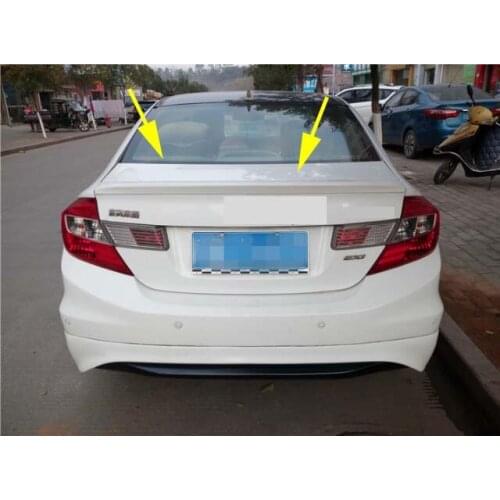 Rear Spoiler For 2012-2015 Honda Civic 4DR Sedan Unpainted B Rear Wing Model Factory Style Trunk Lip ABS 1PCS