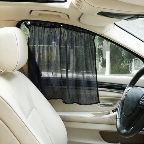 2Pcs Car Curtain Side Window Car Sun Shade Curtain Windshield Mesh Curtain Blind