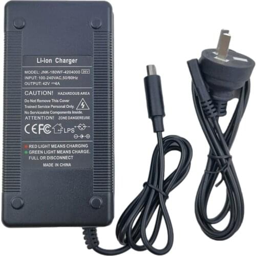 For NINEBOT Es1/2/4 Battery Charger PCB 100-240VAC 42V 4A 50/60Hz Black