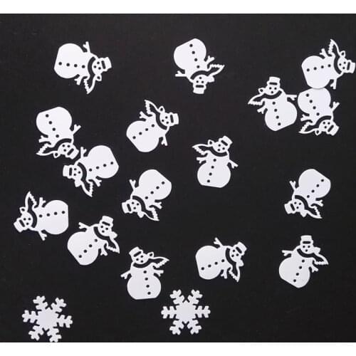 150G Christmas Frozen Glitter Table Scatters Snow Snowman Birthday Party Confetti Die Cut Punches Halloween Decorations Sprinkle