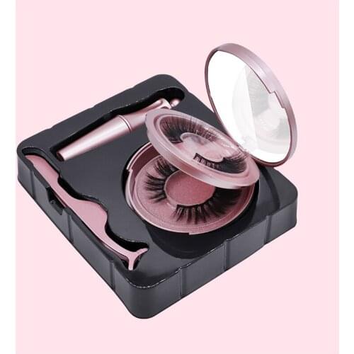 2Pairs 3d Magnetic Eyelashes and Eyeliner Natural Long In Bulk Wholesale Magnetic Eyeliner Magnetique Tweezer Kit Waterproof