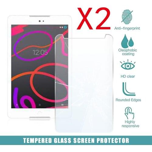 2Pcs Tablet Tempered Glass Screen Protector Cover for Bq Aquaris M8 Full Screen Coverage Explosion-Proof Tempered Film