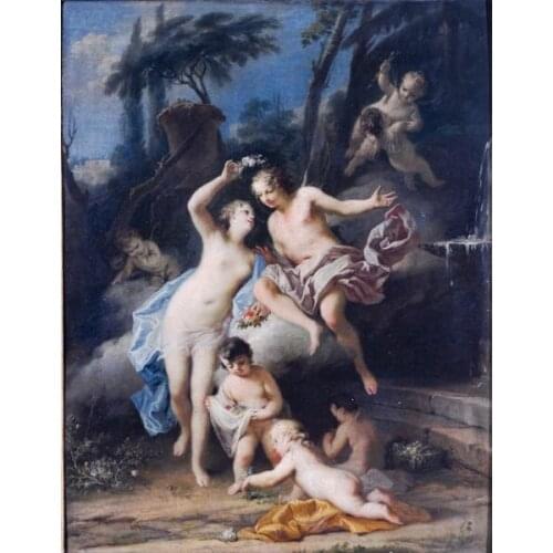 Free shipping classical religious figures angels people canvas prints oil painting on canvas wall art decoration picture