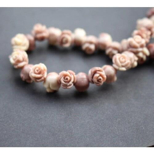 20pcs/Lot 8mm 10mm Double Colored Artificial Coral Beads Cabochon Rose Fashion Multi-color for Jewelry making DIY accessoires