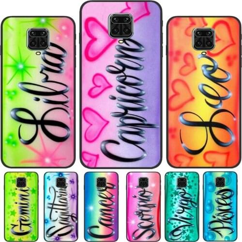 Aries Leo Libra Pisces Virgo Capricorn Aquarius For Xiaomi Redmi Note 9 Pro 8T 9S Note 10 Pro Case For Redmi 9C 9A 9T 9 K40
