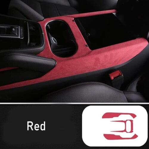 DNHFC Suede Leather Water Cup Stickers For Porsche Cayenne 2018 2019 Car Accessories