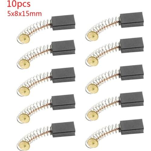 10Pcs 5*8*15mm Motor Carbon Brush For Generic Angle Grinder Electric Hammer Drill Circular Saw Cutting Saw Replace Part Accs