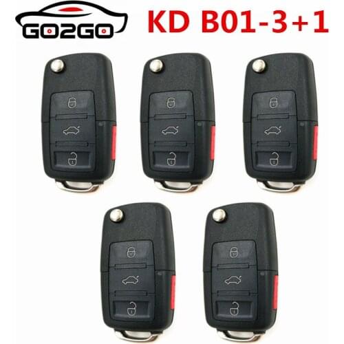 Hot Best Quality KEYDIY 5PCS KD900 B Series Remote Control KD B01-3 3/4 Buttons for KD900+ Key Programmer URG200 Machine