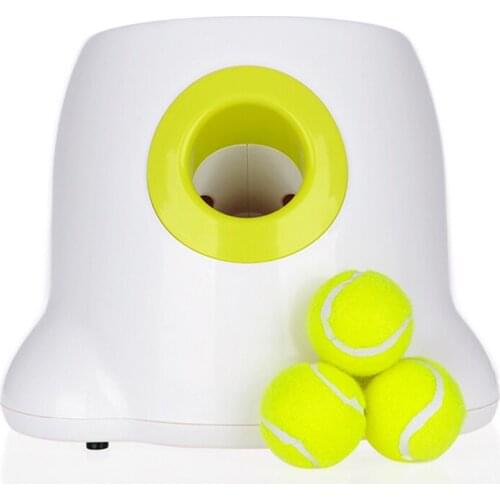 Dog pet toys Interactive Tennis Launcher Automatic throwing machine Ball throw device Smart Toys With 3 Balls
