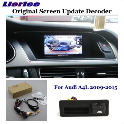 HD Reversing Parking Camera For Audi A4 A4L (Low) Rear View Backup CAM Decoder Accessories Alarm System