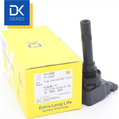 DEKEO Ignition Coils For BYD F3 G5 G6 L3 S6 S7 Qin 100 Qin Pro DM Sirui Song DM MAX Surui Yuan KRK-TT52A