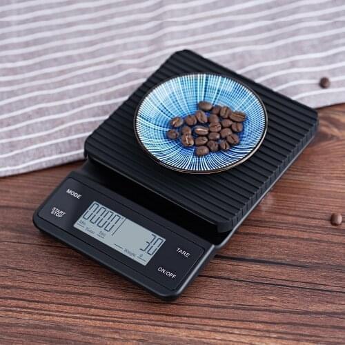 3kg/0.1g Drip Coffee Scale With Timer Portable Electronic Digital Kitchen Scale High Precision LCD Electronic Scales