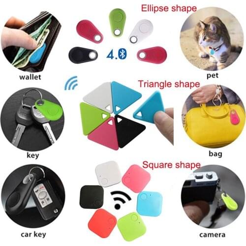 Mini Fashion Bluetooth 4.0 Tracker GPS Locator Tag Alarm Wallet Key Pet Dog Tracker Anti-lost Pocket Size Smart Tracker