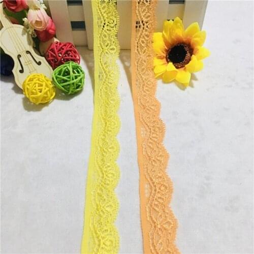 NS1173 2.5cm High quality Beautiful multicolor lace Ribbon Garment underwear Accessories