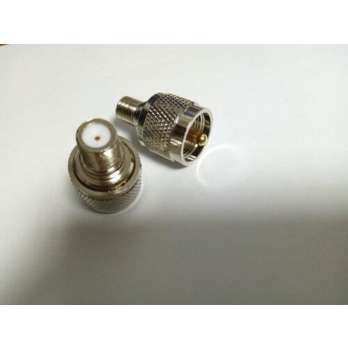 20pcs brass UHF (PL-259) Male TO F-Type Female Adapter CONNECTOR New