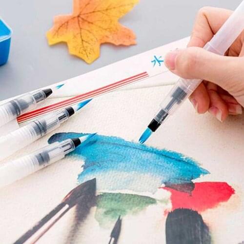 Portable Markers Kids Paint Brush Water Color Brush Marker Soft Watercolor Brush Art for Beginner Painting Drawing Art Supplies