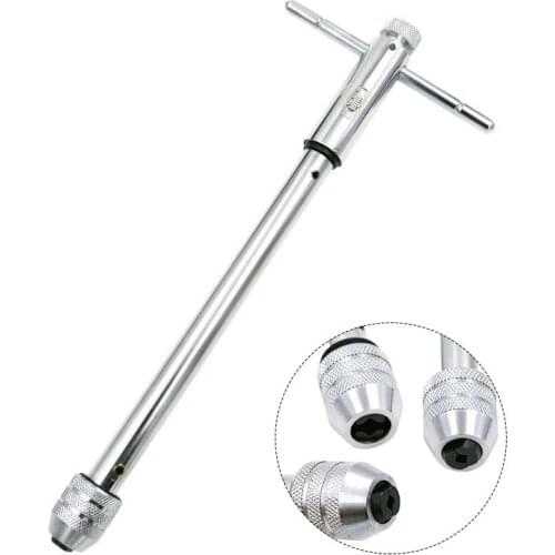 GTBL M5-M12 Lengthen Reversible T Handle Ratchet Tap Taps Wrenches Wire tapping Wrench Adjustable Holder Tool Tapping Threading