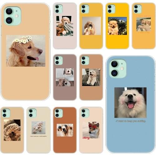 Cute Kawaii Dog Silicone Phone Case for Apple iPhone 12 Mini 11 Pro XS Max X XR 6 6S 7 8 Plus 5 5S SE 2020 luxury Soft Cover
