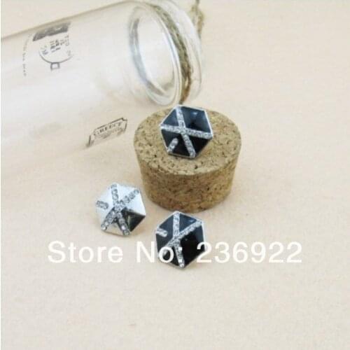 ZRM can mix order)Wholesale 20pcs/lot exo kris logo charm stud earring jewelry high quality,original factory supply