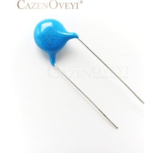 10pcs/lot High-voltage ceramic capacitors 6KV 222 6000V In Stock