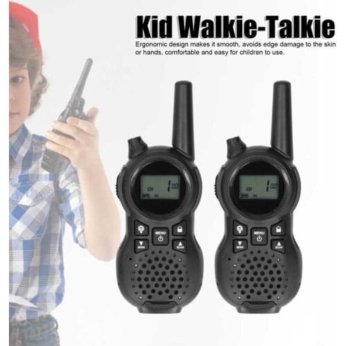 2pcs Handheld Walkie Talkies 0.5W Wireless Outdoor Radio Gifts for Kid Children