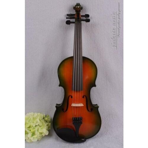 4/4 New 5 string Electric Acoustic Violin Solid Wood Nice Sound red color 6-11
