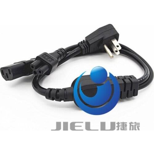 5-15P-C5+C13 US Japan Canada Brazil US Power Extension Cable Cord US Plug 5-15P To Female IEC320 C5+C13 For UPS PDU 0.3m 1ft