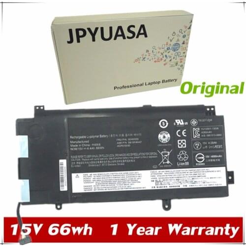 7XINbox 15V 66wh 4400mAh Original 00HW009 00HW014 SB10F46447 Laptop Battery For Lenovo Yoga 15 42T4751 42T4752 4ICP6/58/90