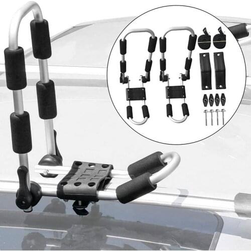 Aluminum Alloy Roof Rack For Kayaking Universal Removable And Foldable Roof Rack Rooftop Mount Transport Tool On Car