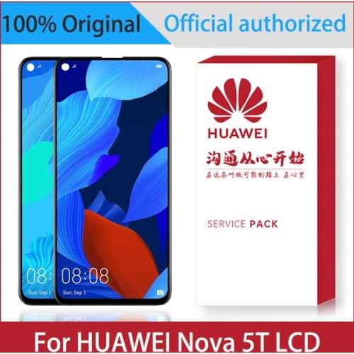 Original 6.26'' Display For Huawei Nova 5T LCD YAL-L21 L61A L61D L71A LCD Touch Screen Digitizer Assembly Replacement With Frame