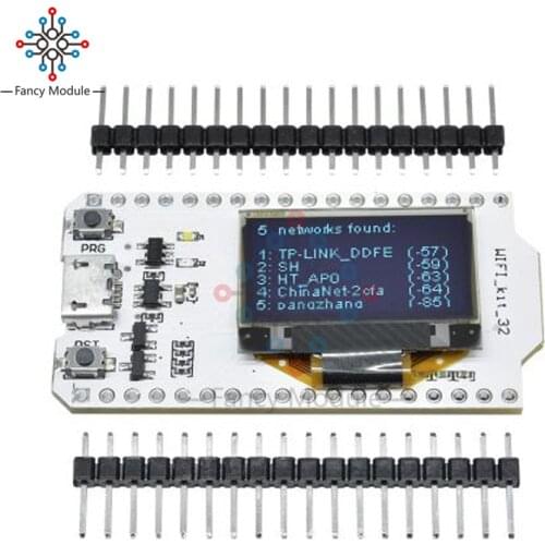 Diymore ESP32 WiFi Kit CP2012 Development Board with 0.96" OLED Display WIFI Kit 32 for Arduino NodeMcu with Pin
