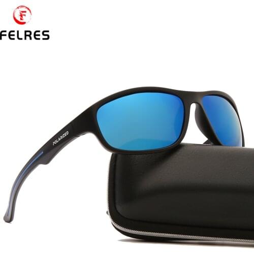 FELRES Brand Design Men Polarized Sport Sunglasses UV400 Glasses Outdoor Driving Cycling Fishing Classic Goggles F1090