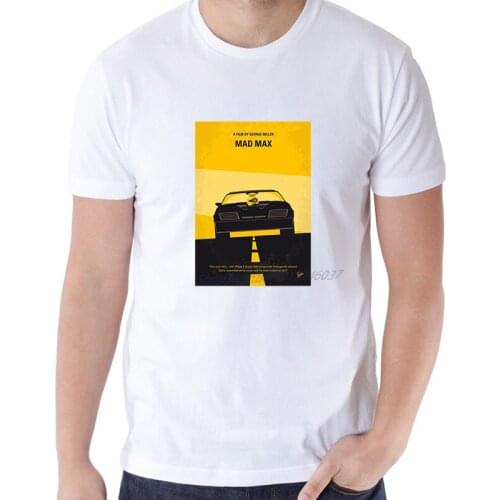 Mad Max 70s V8 Interceptor Bad Ass Dystopia Post Apocalyptic Action Cult Men T Shirt O-neck Summer Male Tshirts Fashion Tees