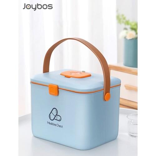 JOYBOS Medicine Box Household Double-Layer Portable Large Size Medicine Storage Medical Full Set Of Emergency Medicine Box JX14