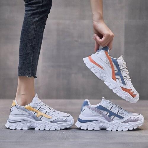 Women Shoes 2021 Mixed colors Lace Up running Shoes Women Increase sport Shoes Women Breathable platform sneakers Zapatos Mujer