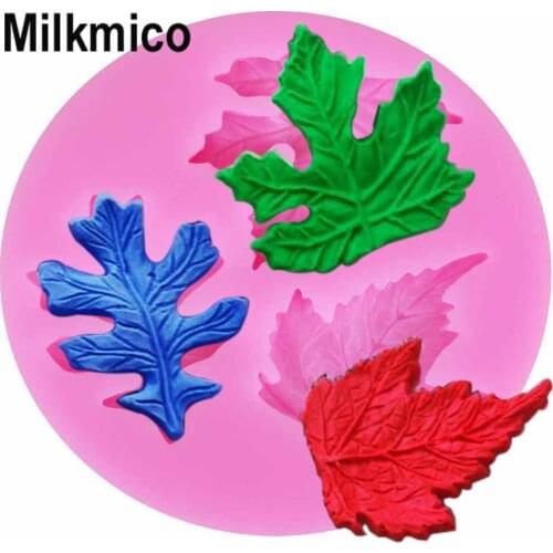 M812 Maple Leaf Petal Veiner Silicone Mold Chocolate Sugar Fondant Cake Decorating Tools Cupcake Soap Candle Gum Paste Molds