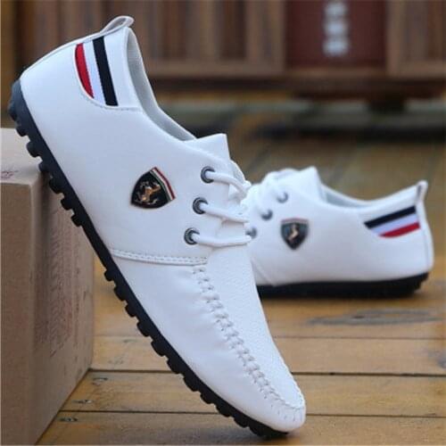 2020 New Hot Sale Leather Men Shoes Casual Comfortable Loafers Moccasins High Quality Shoes Male Lightweight Driving Footwear