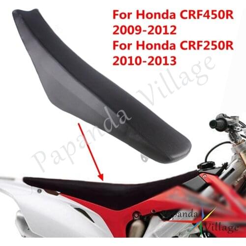 Black Motorcycle Foam Soft Seat Cover For Honda CRF450R CRF 450R 2009-2012 CRF250R CRF 250R 2010-2013 Enduro Dirt Bike Rear Seat