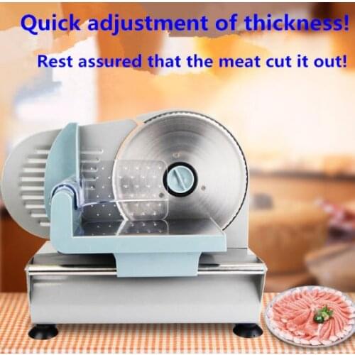 Meat slicer household electric mini meat cut beef toast slice ham semi-automatic planing meat machine food processors 220V 150W