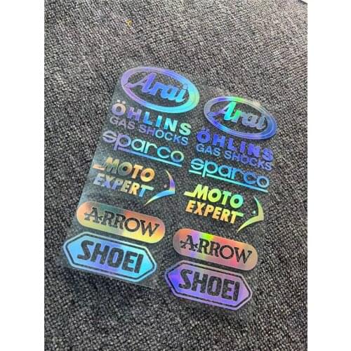 2 Sets Car Sticker Warning PVC Decal for sponsor GP Racing Moto Expert Gas Shocks Vans Truck Motorcycle Auto Accessories