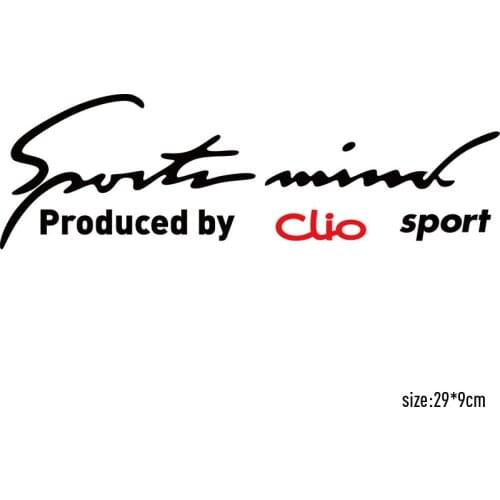 Customizable Clio Sports Car Covers stickers Car-Styling For renault Clio car accessories