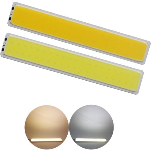 New arrival 12v dc led cob bar strip light warm cold white 7w diode cob led bulb tubles light source for car diy drl light