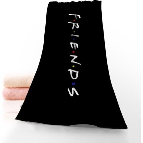 New Custom Friends Towel Printed Cotton Face/Bath Towels Microfiber Fabric For Kids Men Women Shower Towels 70X140cm