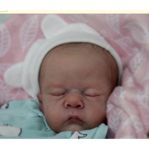 NPK 16inch Premie Size Reborn Doll Kit Pip Sleeping Baby Unfinished Doll Parts