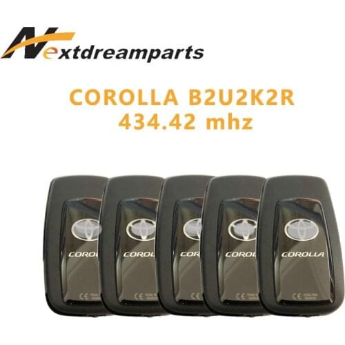 4 Buttons Genuine Car Key for Corolla 434.42mhz 4A Chip