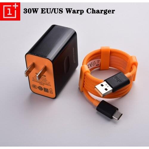 Original OnePlus Nord N10 EU US Warp Charge Power Adapter 30W Charger Cable Quick Charge 30W For One Plus Nord N100 8 T 7 7T Pro